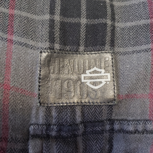HARLEY-DAVIDSON Plaid Collar Button down shirt XL - Picture 5 of 8